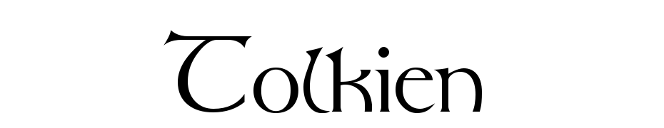 Tolkien Regular cкачать шрифт бесплатно